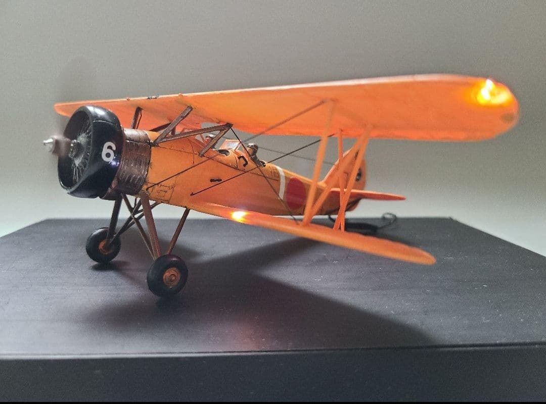 tomoya 九五式中間練習機(赤とんぼ)リアルモーターライズ完成品 tomoya様専用 九五式中間練習機(赤とんぼ) リアルモーターライズ完成品