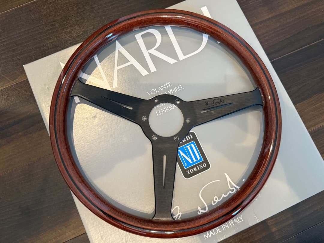 NARDI クラシック　WOOD　正規品 ウッド/ブラックスポーク N122 CLASSIC WOOD（ウッド） ウッド/ブラックスポーク（36φ）N122 - NARDI