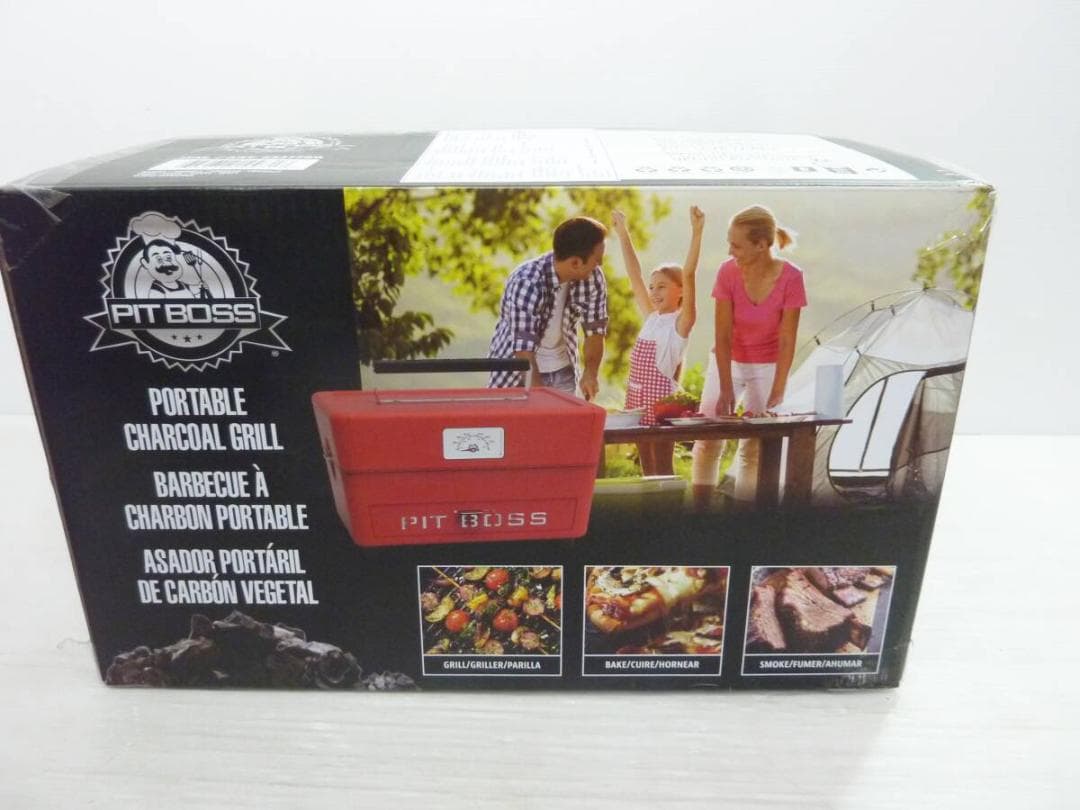 ピットボス ポータブル チャコール ポータブル グリル PB175PCG レッド PIT 注文 BOSS ピットボス チャコール ポータブル グリル PIT BOSS