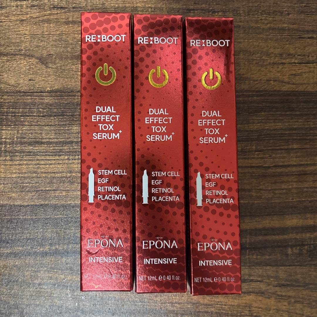 REBOOT DUAL EFFECT TOX SERUM 3本セット EPONA DUAL EFFECT TOX SERUM 12ml 3個 - メルカリ