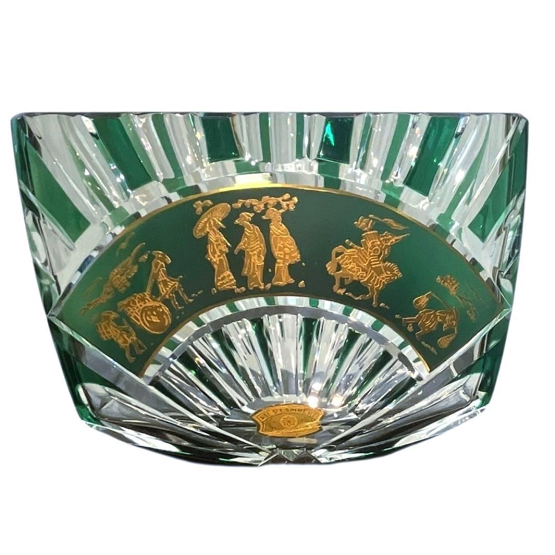 VAL SAINT LAMBERT 金彩カットガラス鉢 ベルギー製 VAL SAINT LAMBERT 金彩カットガラス鉢 ベルギー製 VAL SAINT LAMBERT