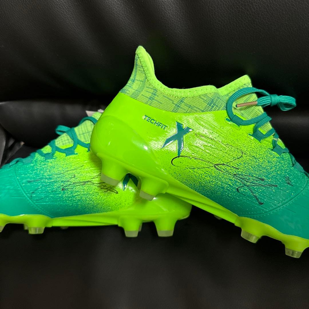 久保建英 直筆サイン スパイク 日本代表 証明写真付 初期サイン