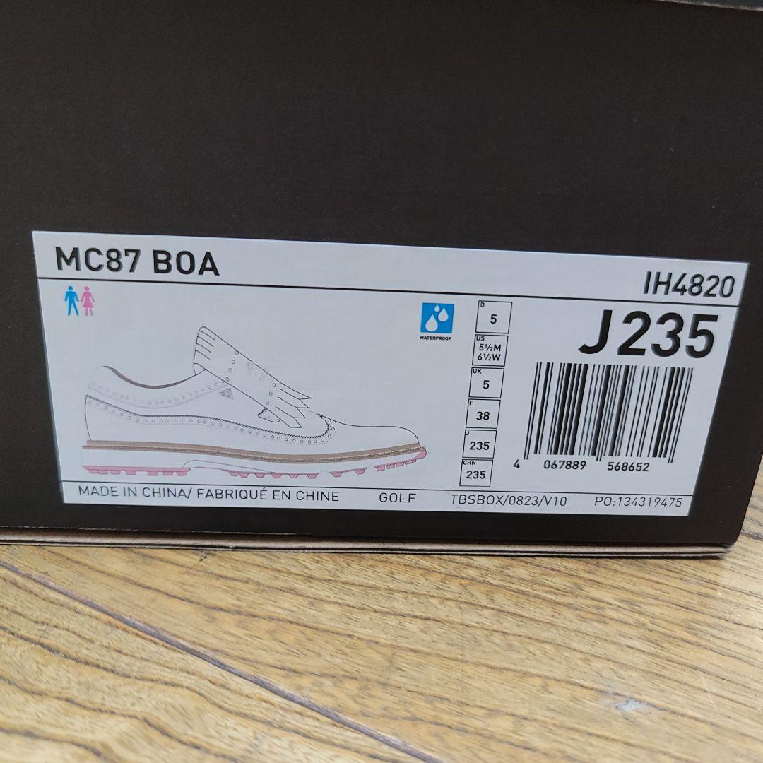 【未使用】アディダス ゴルフシューズ MC87 ボア 23.5cm