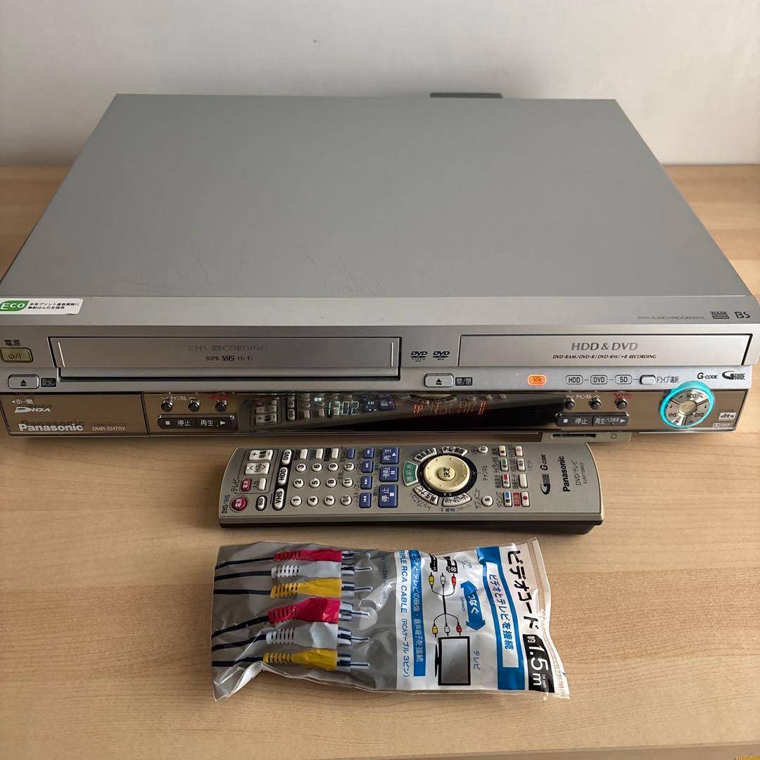 Panasonic DMR-EH70V VHS/DVD/HDDレコーダー 概要 DVDレコーダー（HDD内蔵VHSビデオ一体型） DMR-EH70V