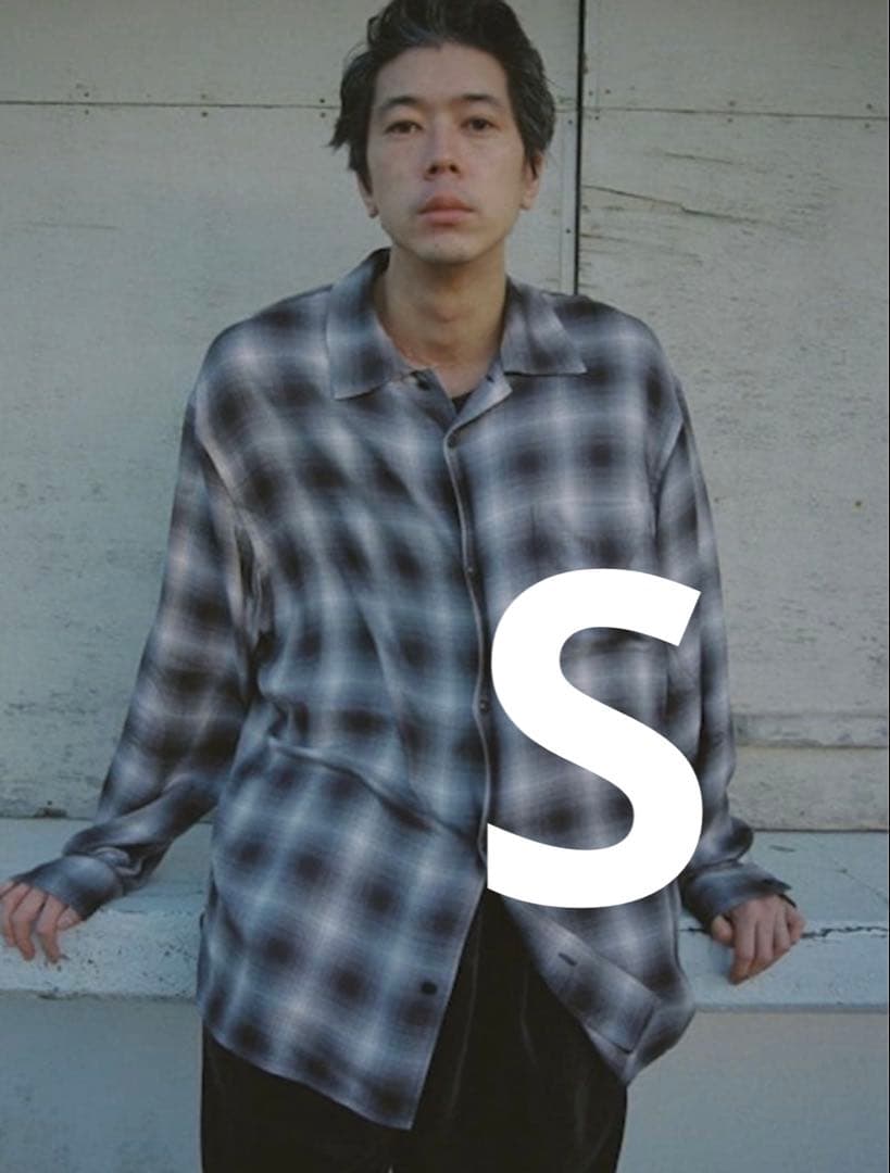 【LIDNM】PEACH RAYON OMBRE SHIRT Sサイズ LIDNM（リドム）の「PEACH RAYON OMBRE SHIRT（シャツ/ブラウス）」 - WEAR