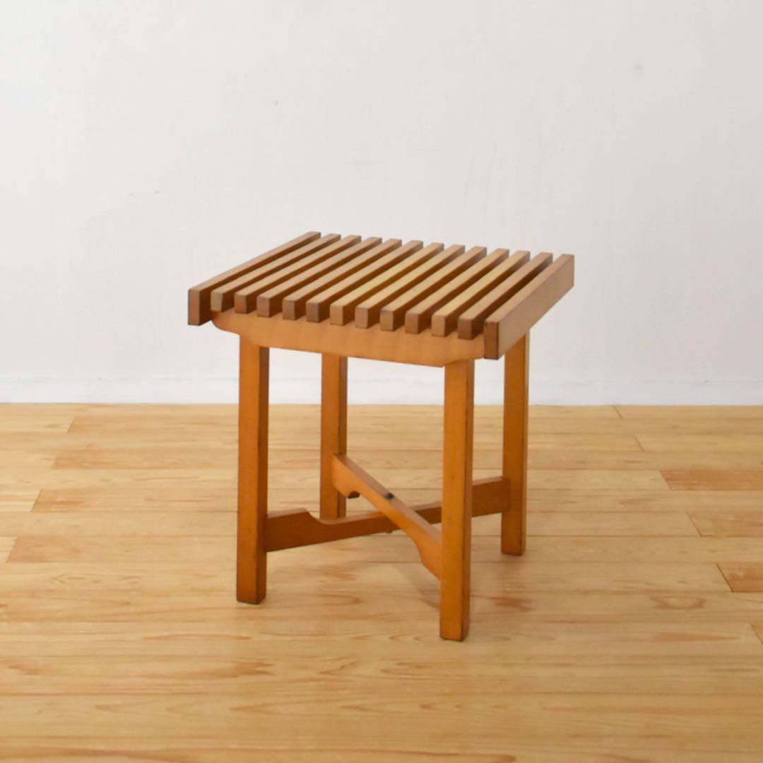 スツール　橅無垢材　台　　　古家具　古道具 木の台 スツール｜古家具,椅子 チェア｜古家具・アンティーク家具 R-select