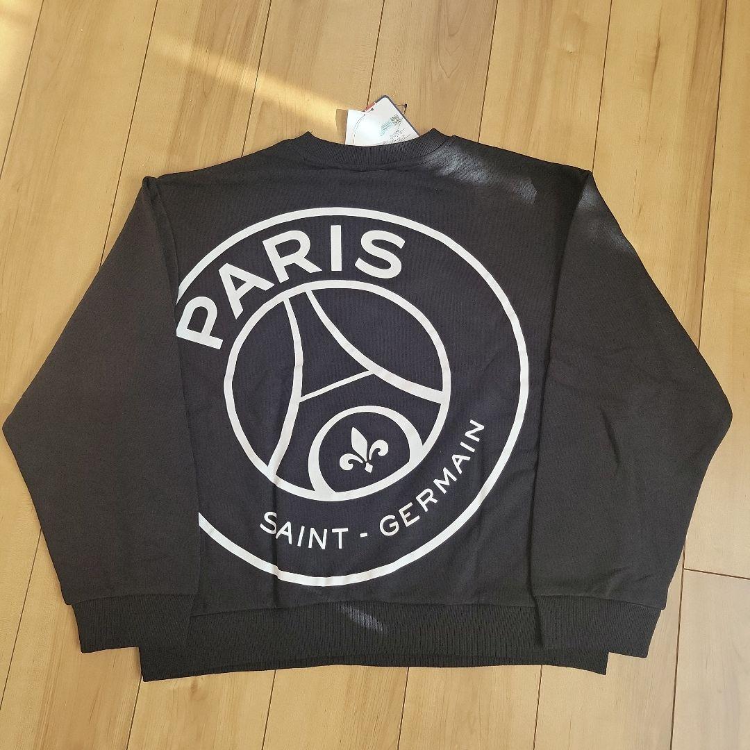 XL】パリサンジェルマン ブラックトレーナー・スウェット