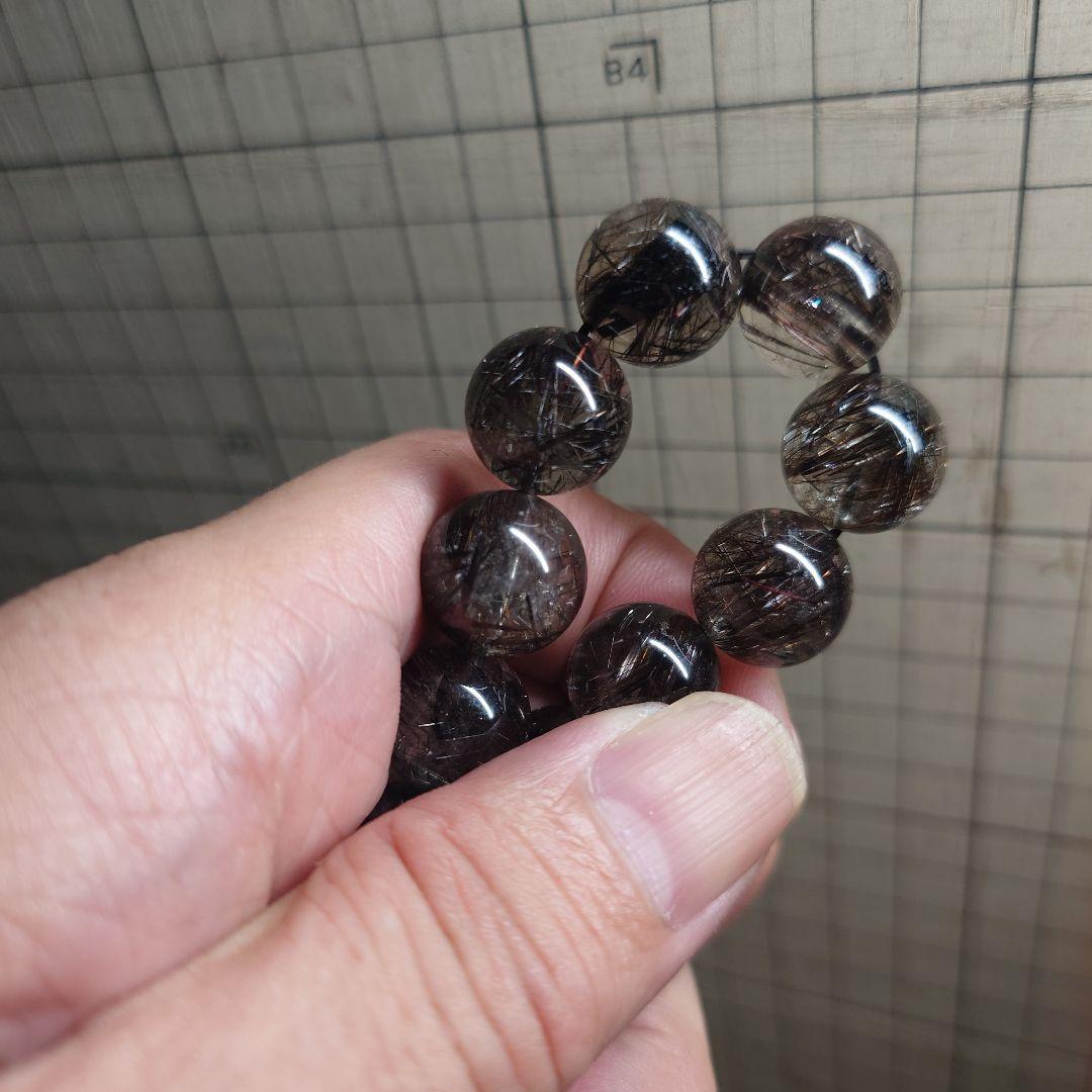 よっともくん様分☆二酸化チタンリアルブラックルチルクォーツ 偽物だ