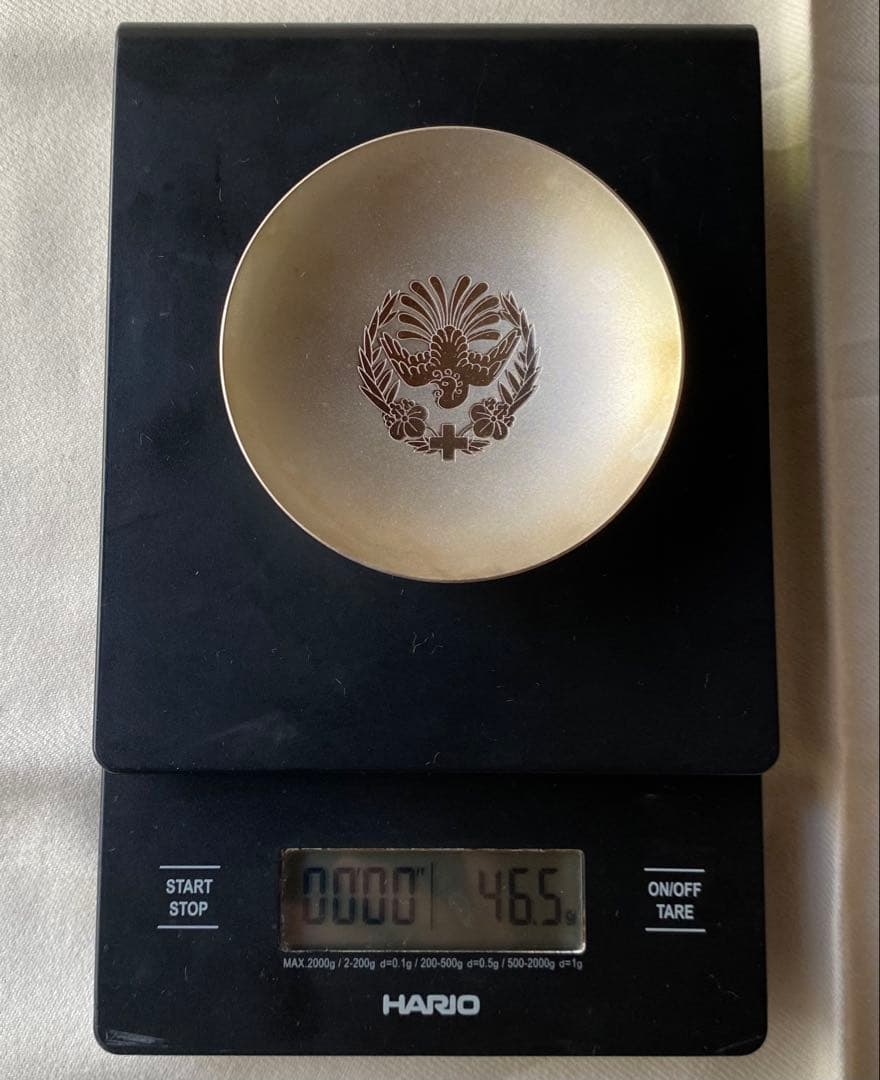 SILVER1000の盃 大小2個セット 木箱入り お手入れ説明書有 記念品