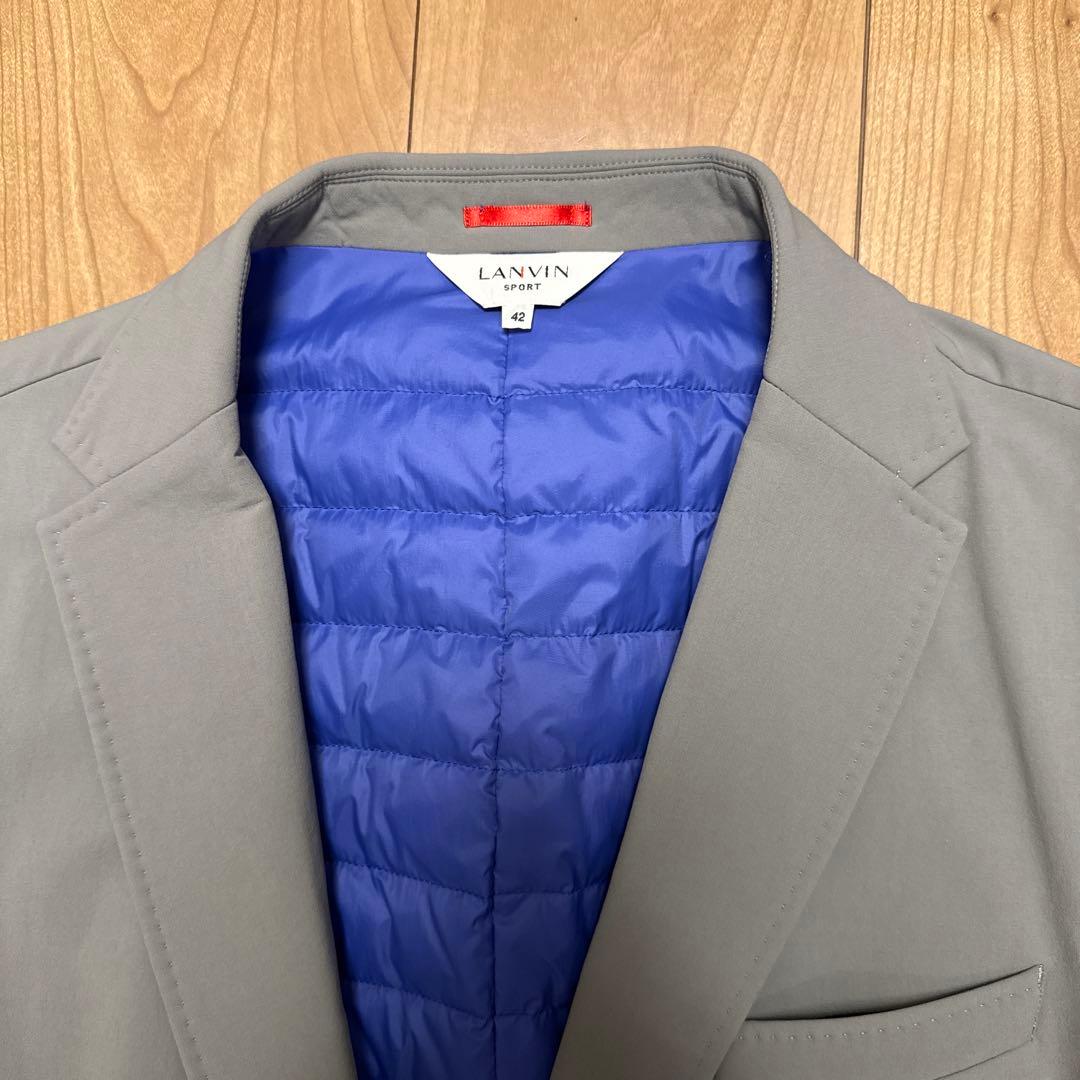 LANVIN Sport ゴルフダウンブレザー42 薄グレー【未使用品】 - メルカリ