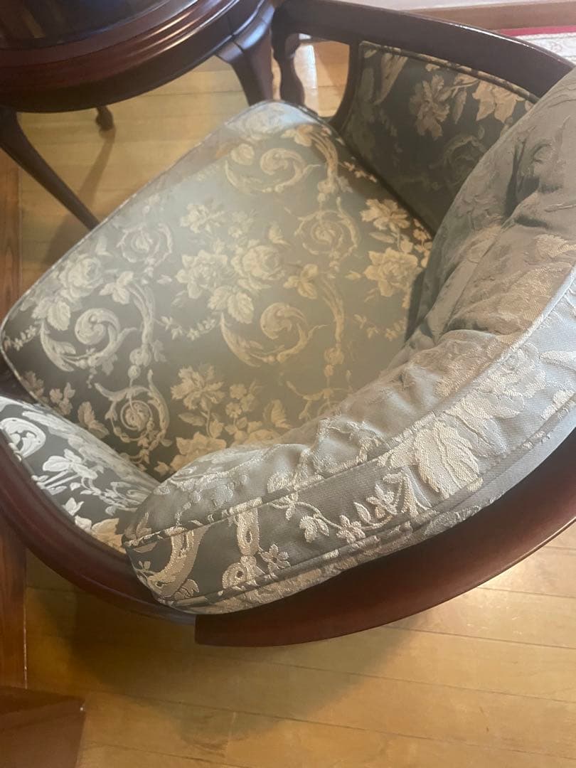 なかやんフローラルパターン グレー 1人掛けソファ なかやんフローラルパターン グレー 1人掛けソファ なかやんフローラル