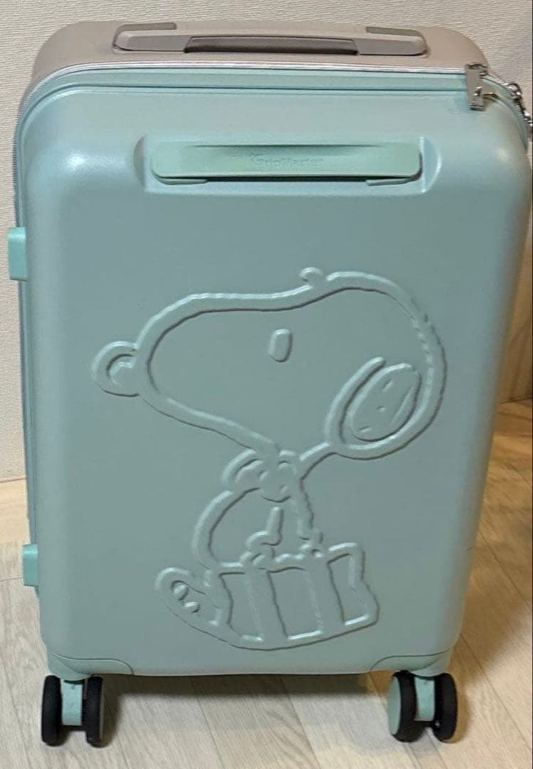 SNOOPY スヌーピー　スーツケース　ミント/グレージュのツートーンカラー 178254914.jpg?cmsp_timestamp=