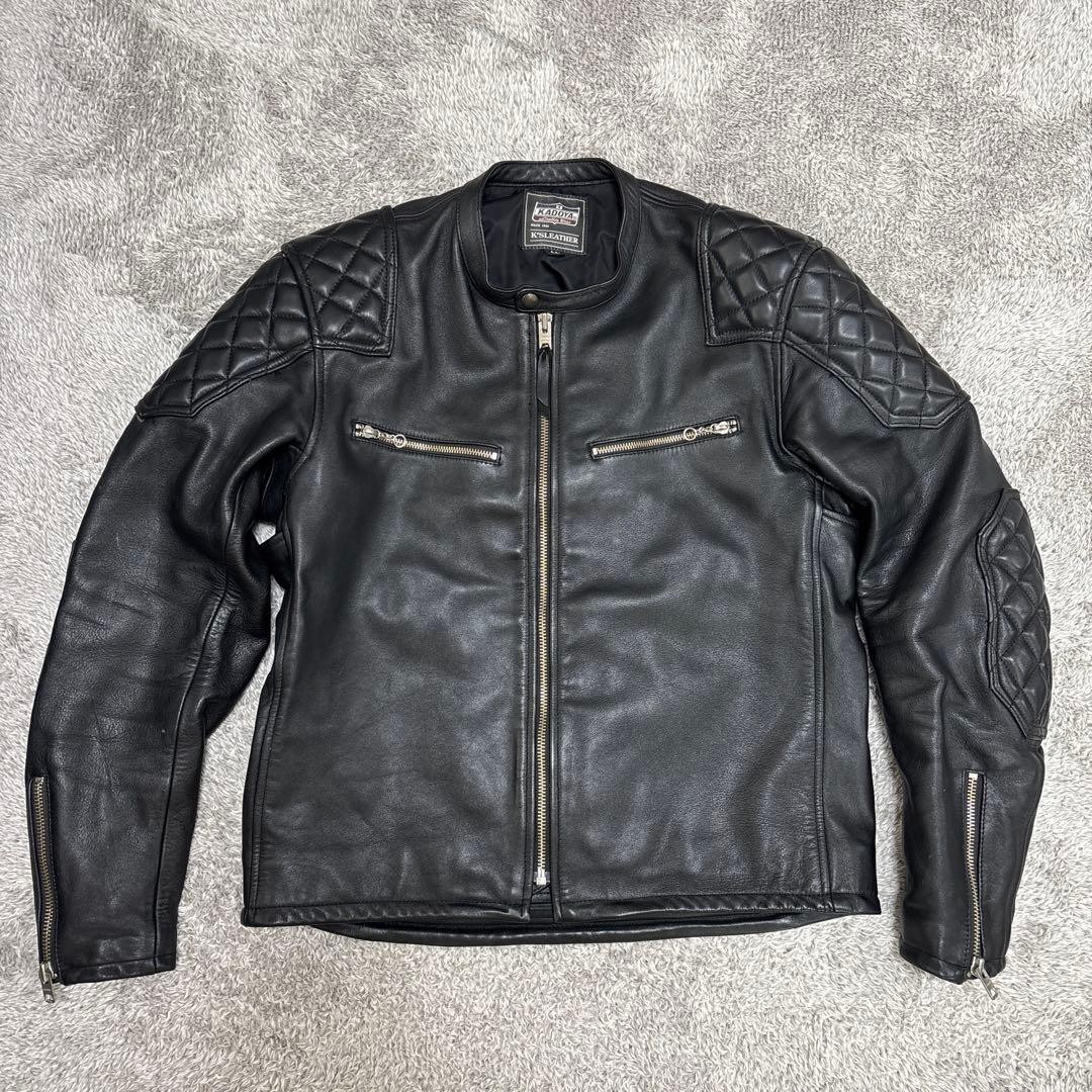 専用　　　KADOYA ブラックレザー シングルライダースジャケット LL 革ジャン レザージャケット｜カドヤ公式オンラインショップ｜STREAM