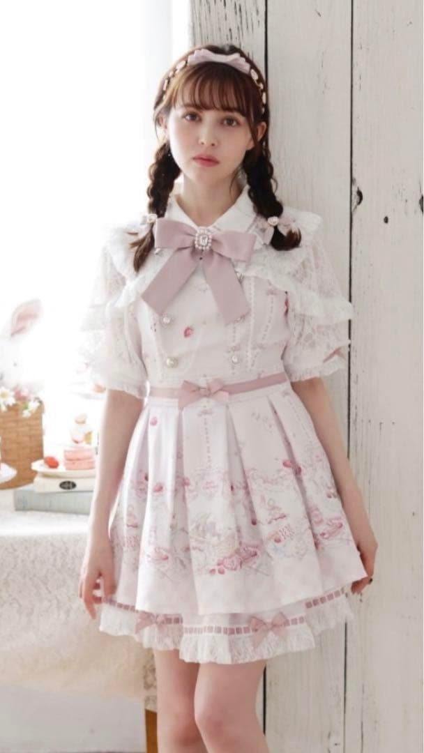 Sugary Treats Picnic柄セットアップ ピンク LIZLISA - メルカリ