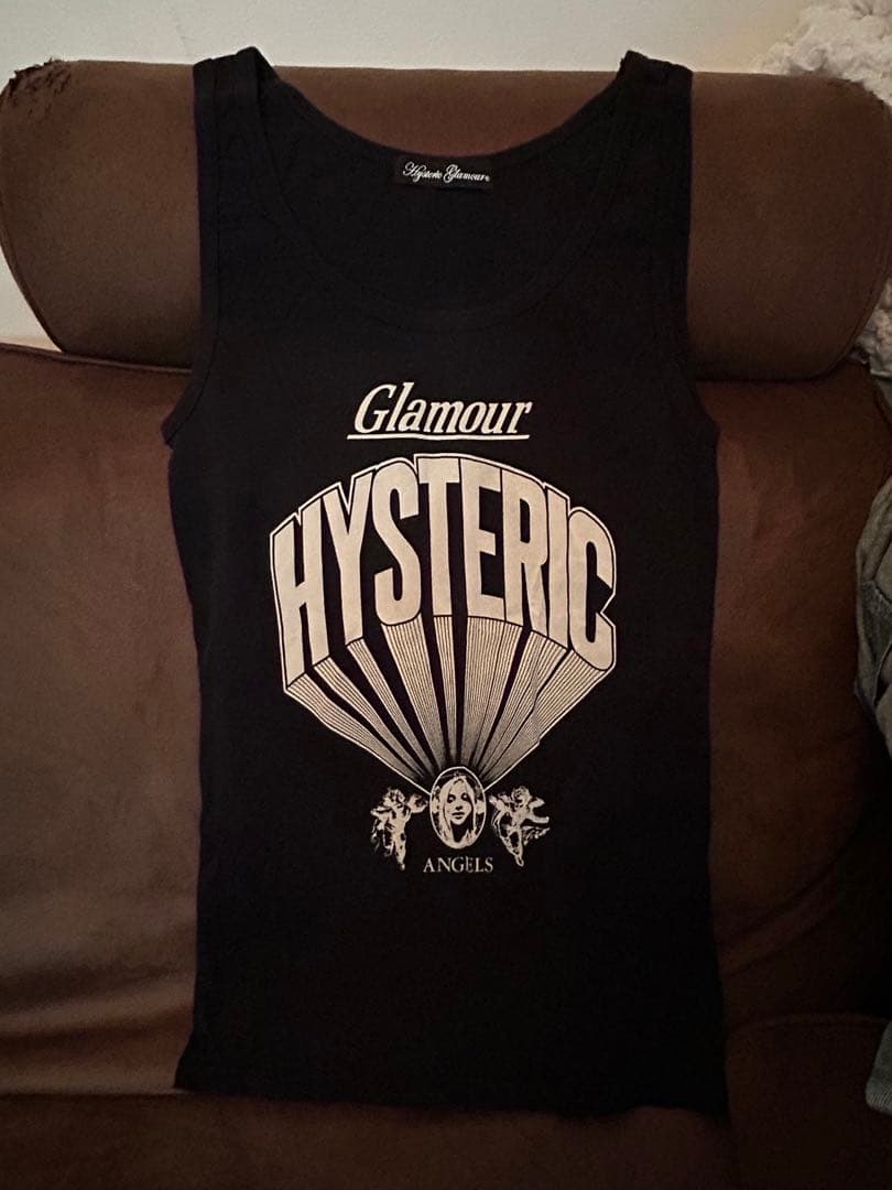 美品 レア 廃盤品 ヒステリックグラマー タンクトップ HYSTERIC GLAMOUR - DEADLY SOUNDS タンクトップ / ブラック | Tempt