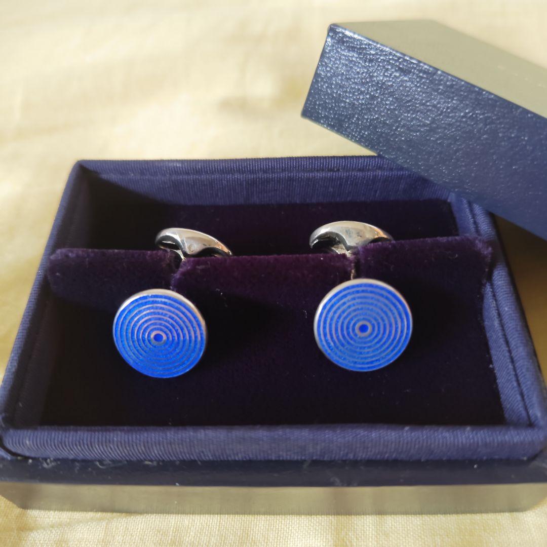 【美品】ラルフローレン　純銀　エナメル　ブルー　ラウンド　カフス　カフリンクス ラルフローレン カフスボタン 純銀製 カフス｜Yahoo!フリマ（旧PayPay