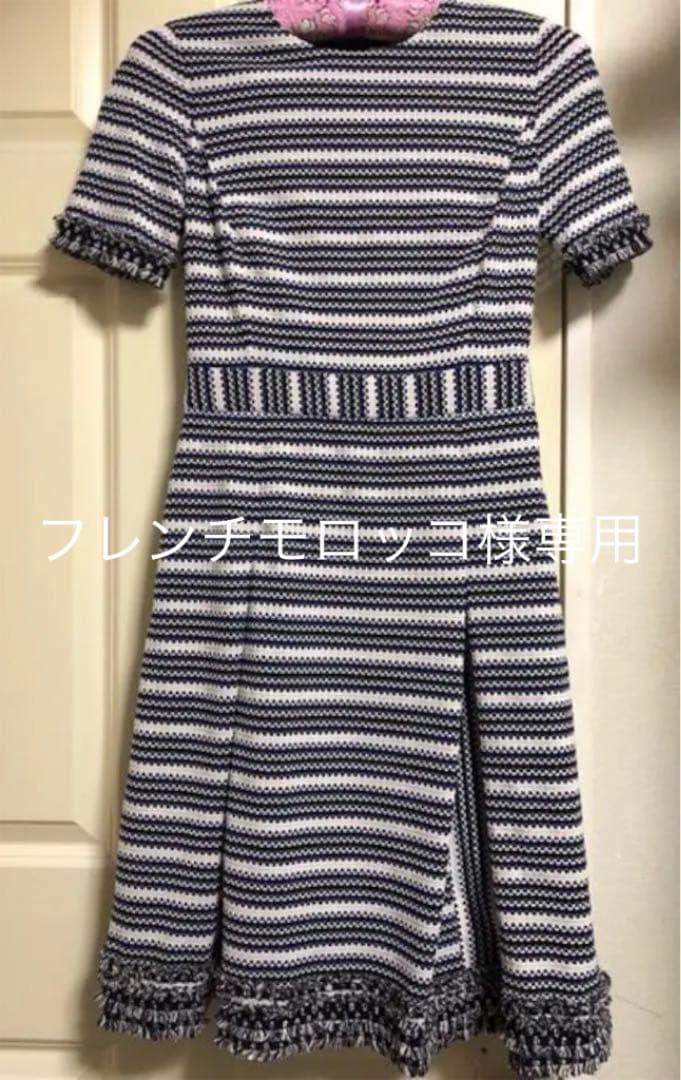 【❤︎フレンチモロッコ❤︎クッションカバー】トリーバーチワンピース D1534 モロッコ風クロスステッチワンピース(M キナリ): ワンピース