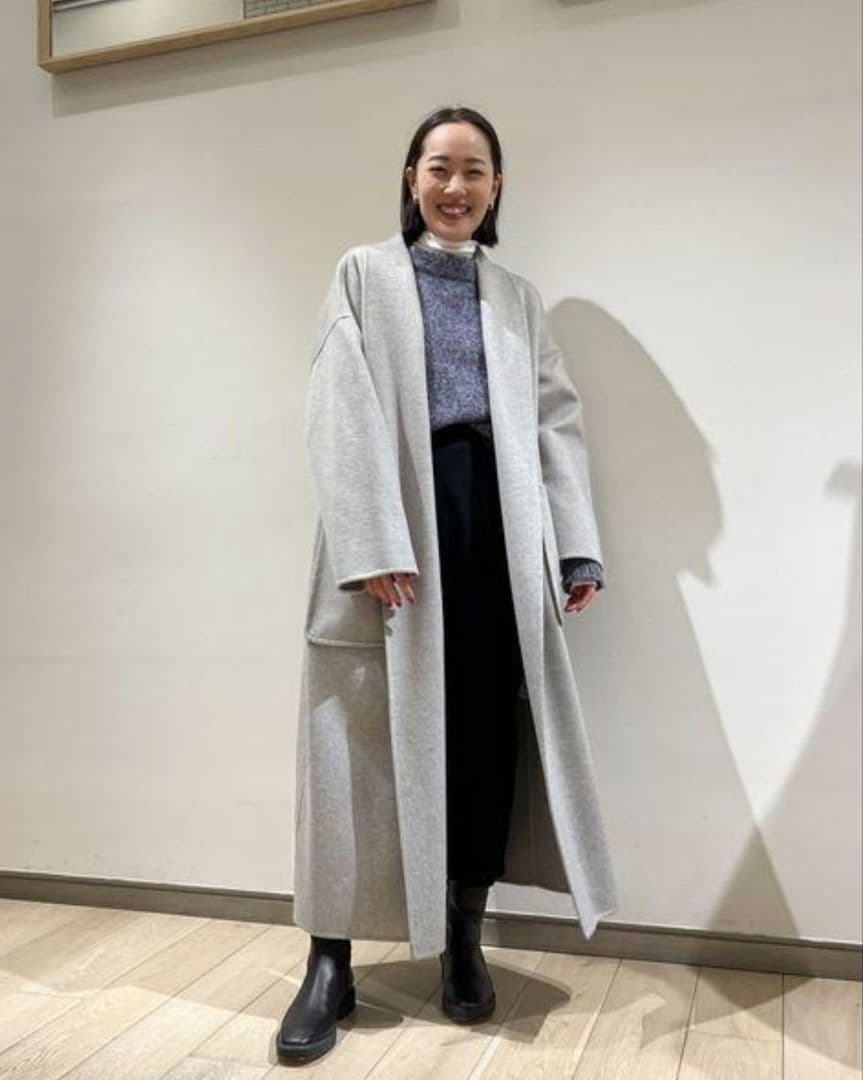 DES PRÉS】ダブルフェイスメルトンビーバー ベルテッドコート - メルカリ