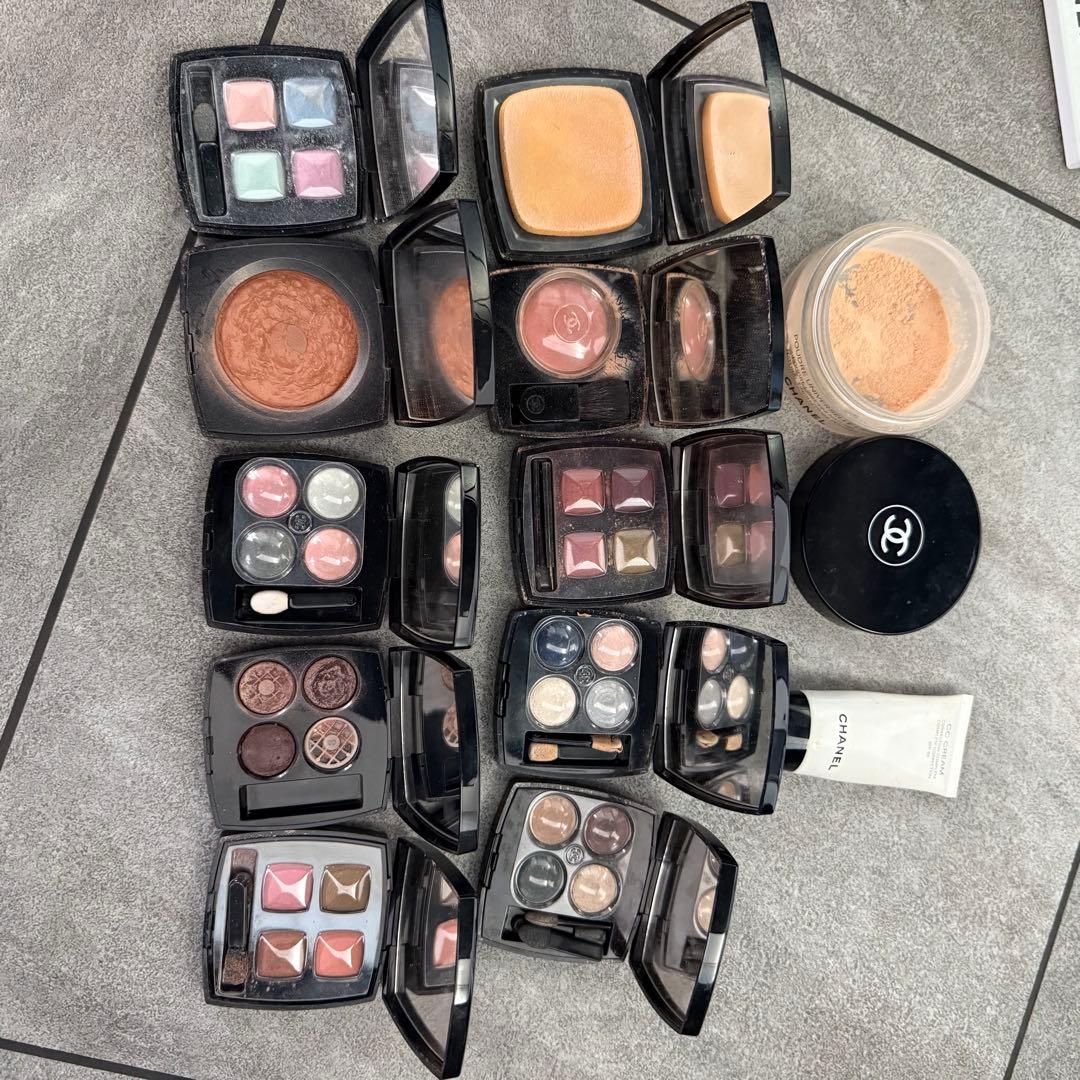 シャネル 化粧品 鏡 拡大鏡 アイシャドウ チーク パウダー 下地 まとめ売り