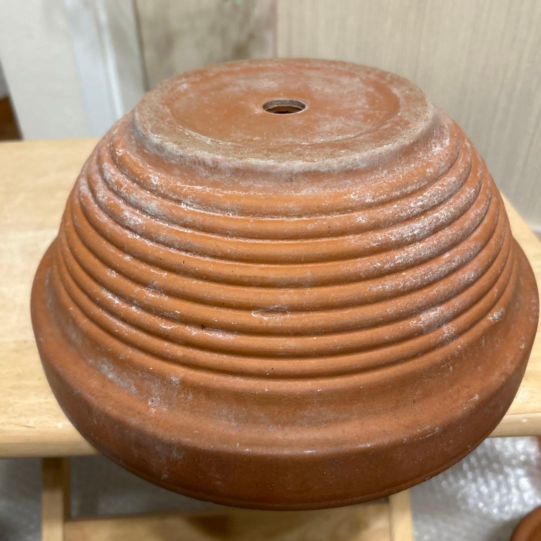 大型モダンシック鉢／中型 植木鉢テラコッタ鉢 【4個】まとめて