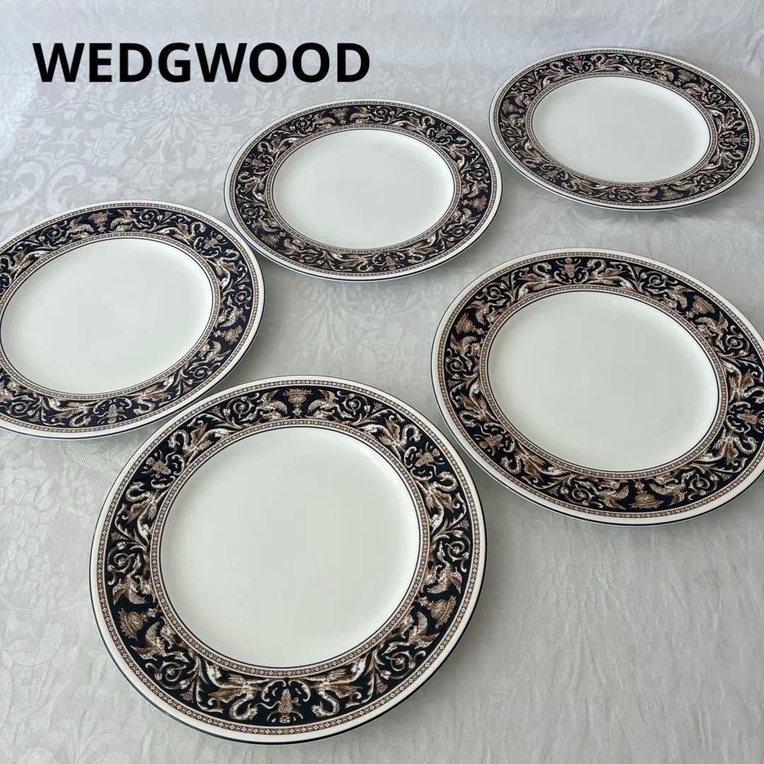 【】フロレンティーン　コバルト　ディナープレート　5枚　27cm フロレンティーン マリン プレート27cm|WEDGWOOD公式オンラインストア