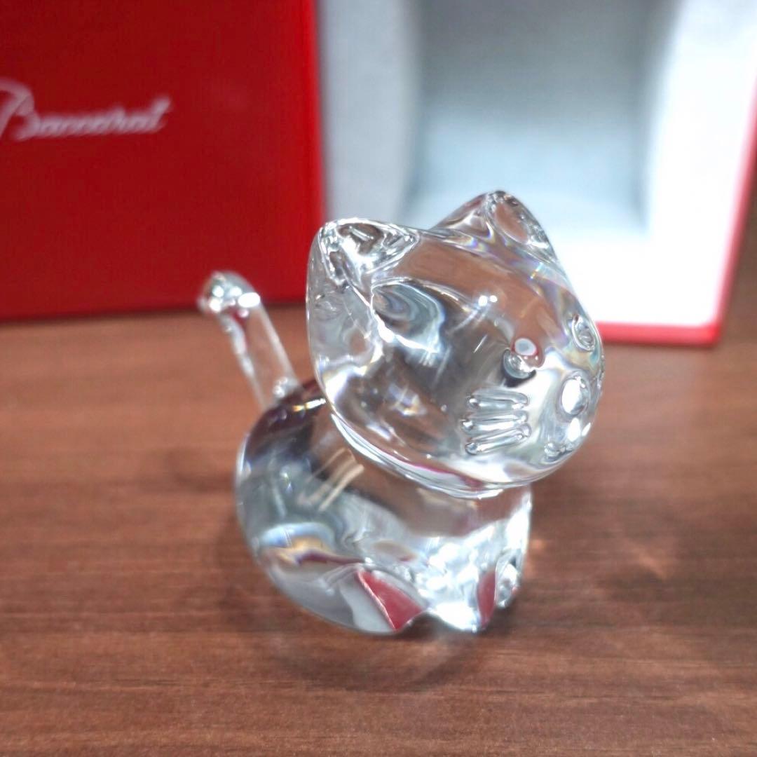 SALE】未使用 バカラ ミニマルズ キャット 猫 クリスタル 置き物