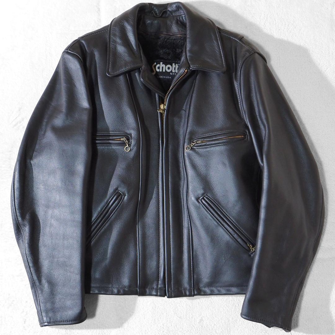 USA製 ショットSchott ライダースジャケット 680 ボアライナー 38 Schott N.Y.C.】【アメリカ製】【アウター】ショット『ボアライナー付