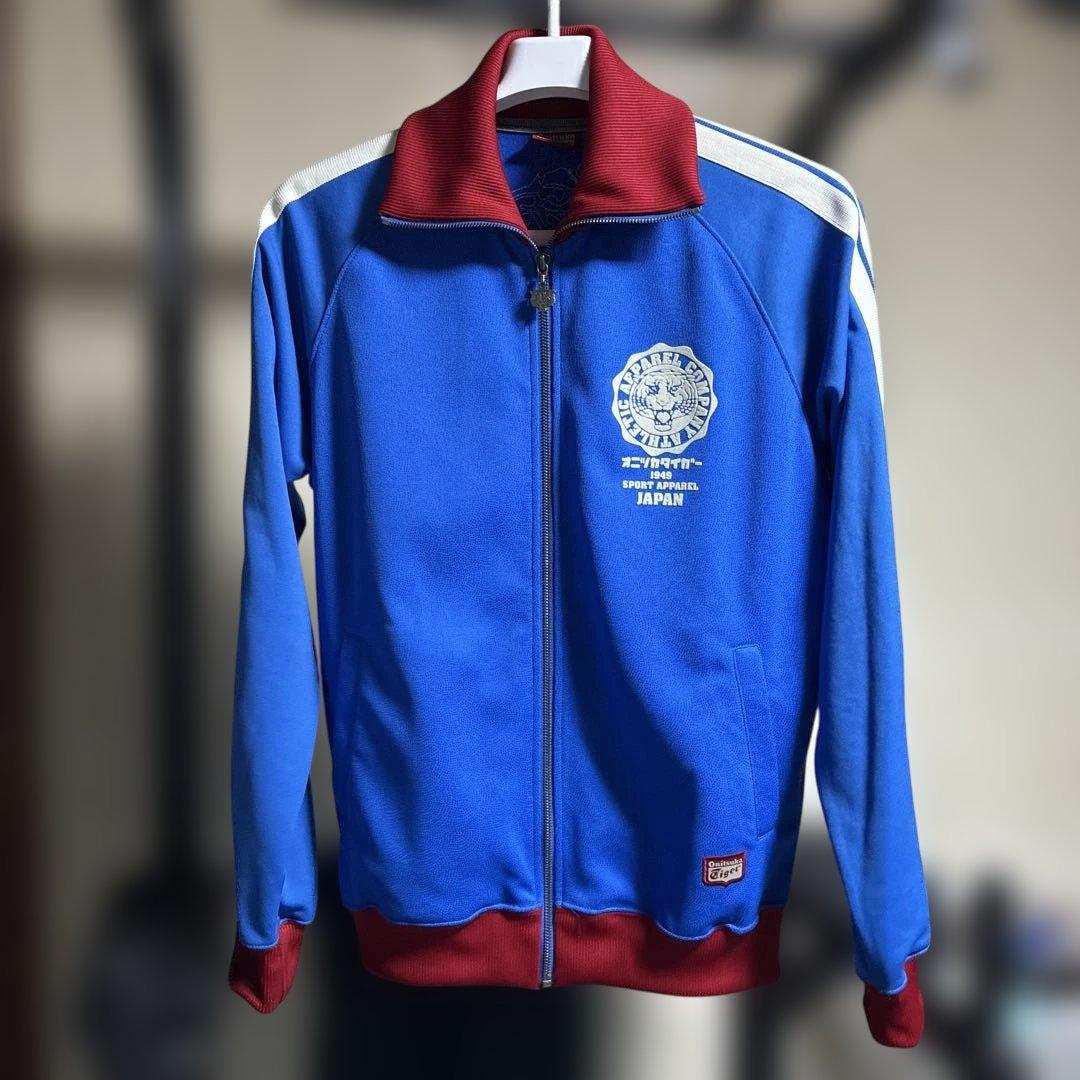 Onitsuka Tiger ジャージ　見返り虎 オニツカタイガー☆見返り虎 刺繍 切替 トラックジャケット ジャージ