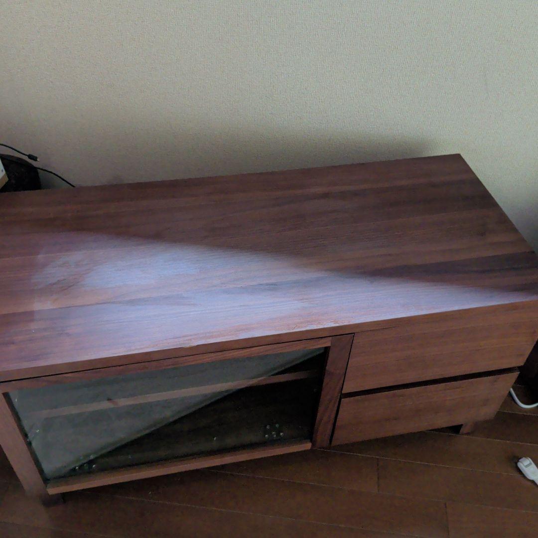 無印良品　木製ＡＶラック　幅90 cm　奥行40 cm 高さ46.5 cm 木製AVラック・幅90cm・ウォールナット材 | 無印良品