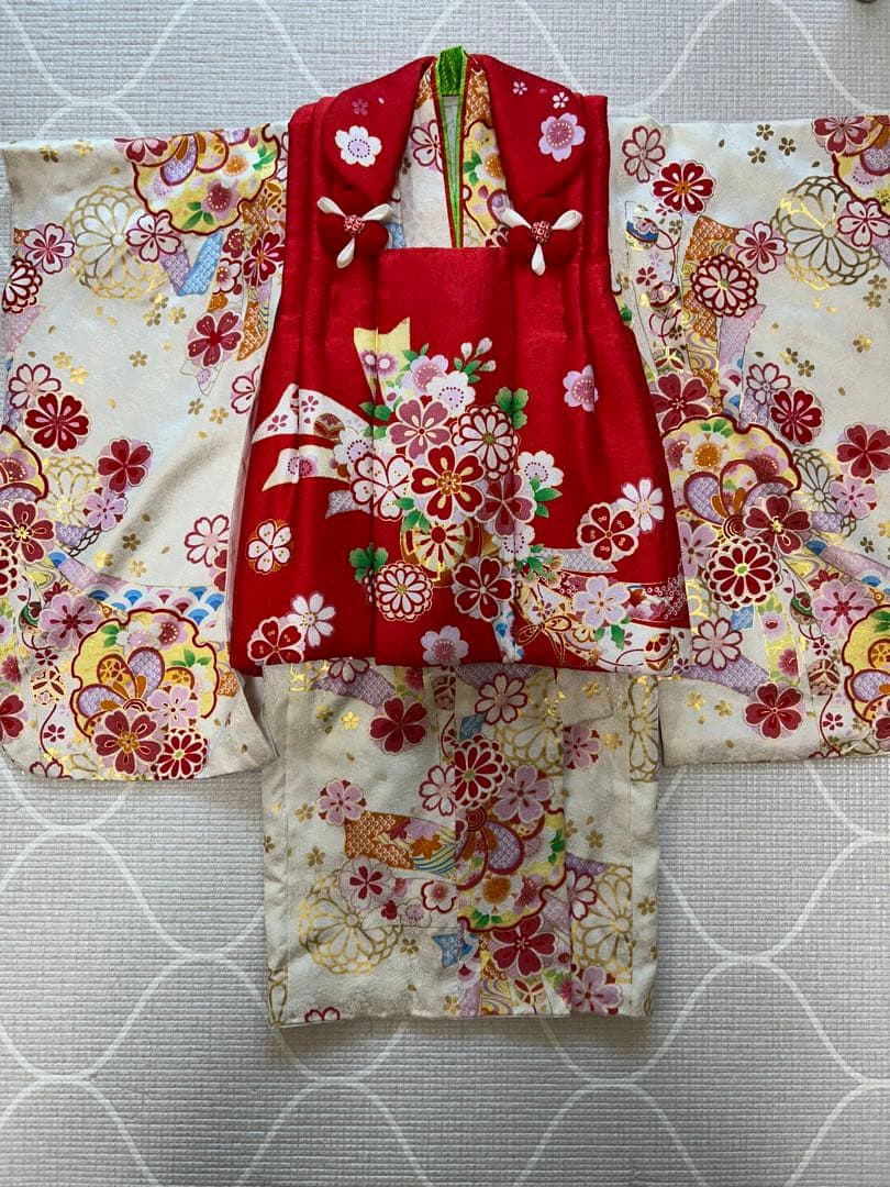 花ひめ 七五三 3歳　着物 被布 正絹 セット 着物 3歳 被布 セット 七五三 花ひめ 販売 購入 : 部坂呉服店 - 通販