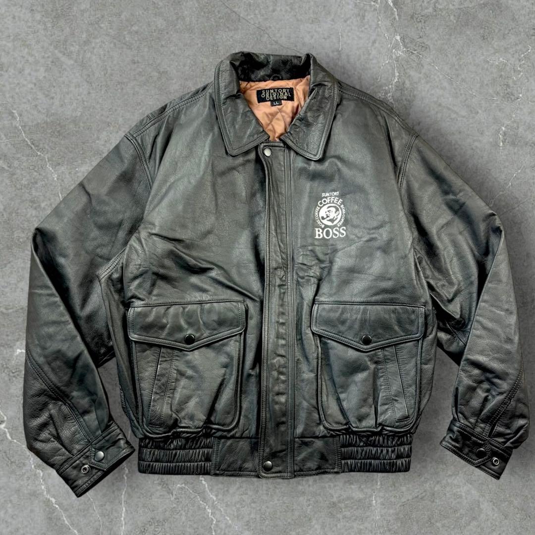 美品✨サントリー ボス フライトジャケット A2 初代ボスジャン Y2K