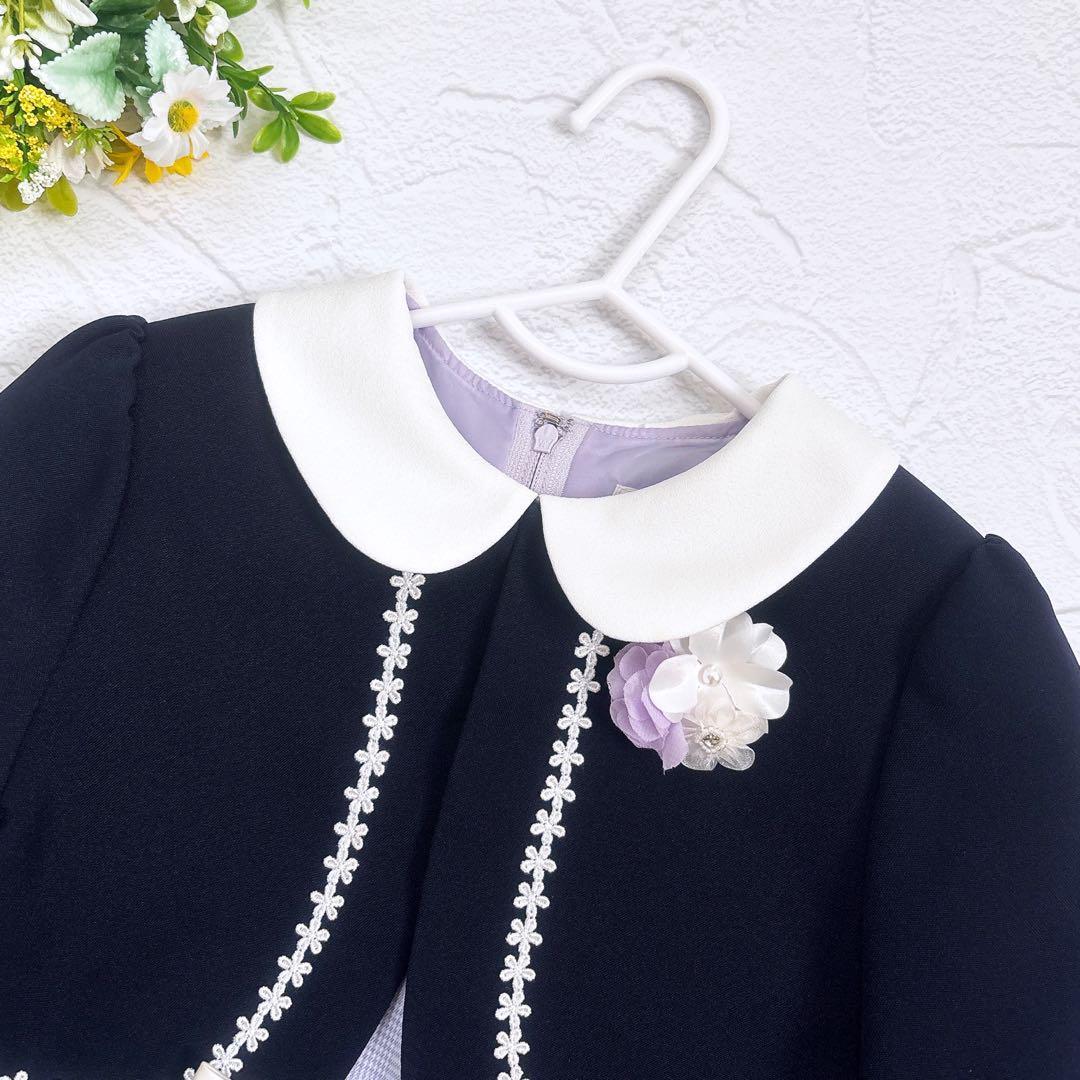 《美品》CHOPIN deux ドットチュールアンサンブル セレモニー パープル