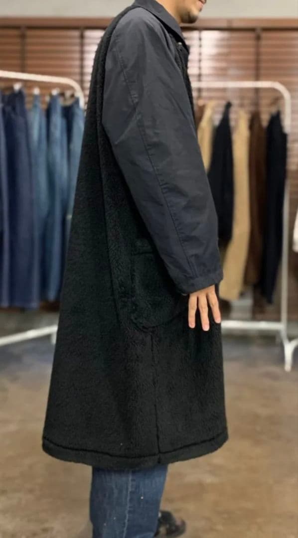 HUNIT エイチユニット ナイロン×ボア スウィッチングコート H.UNIT