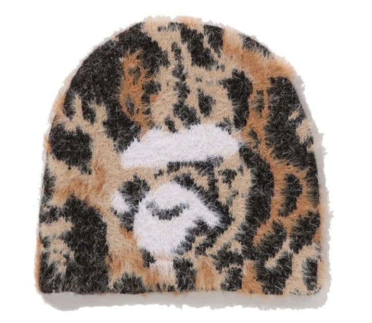 25AW BAPE WILD LEOPARD APE FACE KNIT CAP - メルカリ