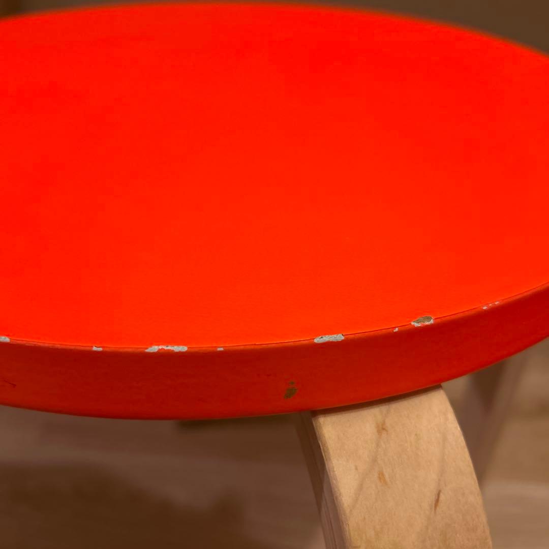 廃盤 イケア 超希少 蛍光色 オレンジ スツール IKEA 椅子 チェア 家具