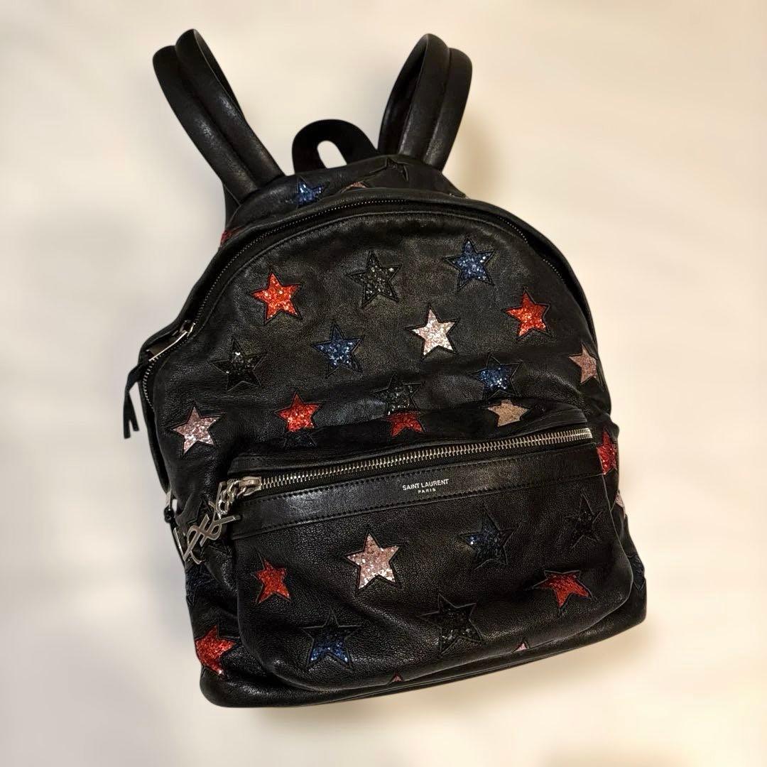 イヴ・サンローラン　スター柄バックパック Saint Laurent Star Pattern Backpack | eBay