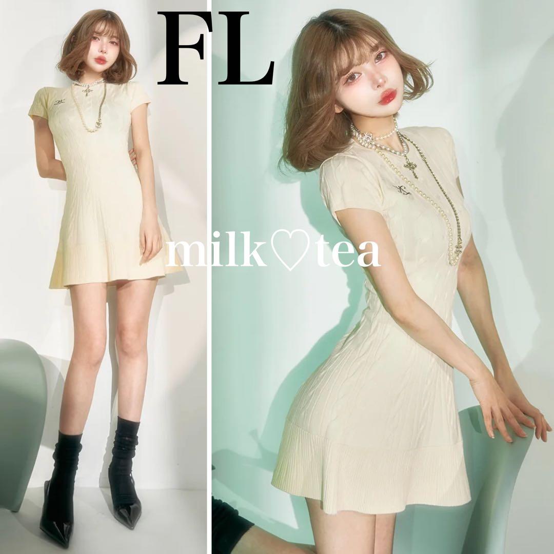 新品タグ付き ダーリッチ ロゴケーブルニットミニワンピース アイボリー FL ロゴケーブルニットミニワンピース – Darich (ダーリッチ)