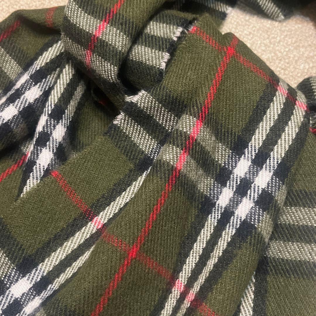 極美品 バーバリー BURBERRY 希少 カシミヤ100% チェック 男女兼用