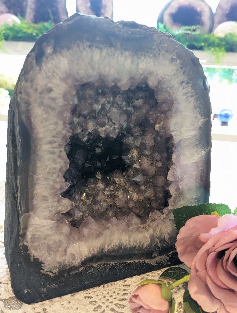 癒やしの光　アメジストドーム ウルグアイ産 浄化開運 天然石 ウルグアイ産 アメジストドーム【AMD-0007】 | 天然石みかど