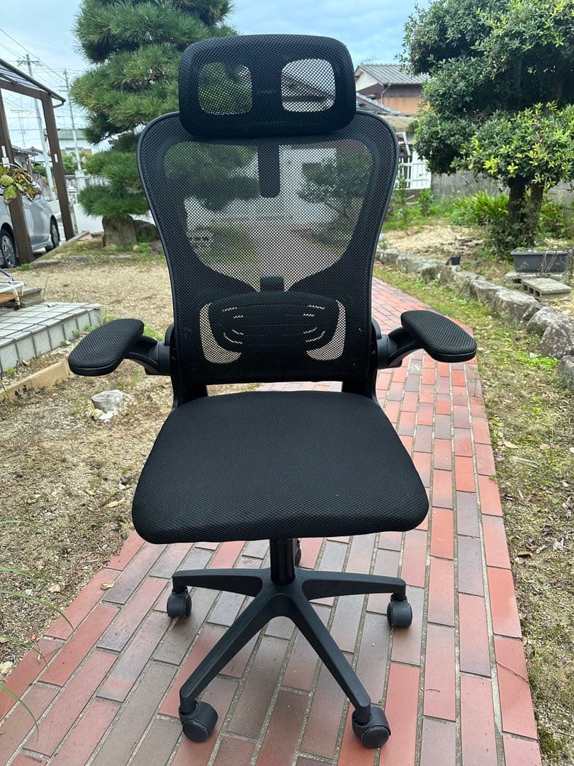メッシュデスクチェア ヘッドレスト付き 9n-dx-1h-gy-w.jpg