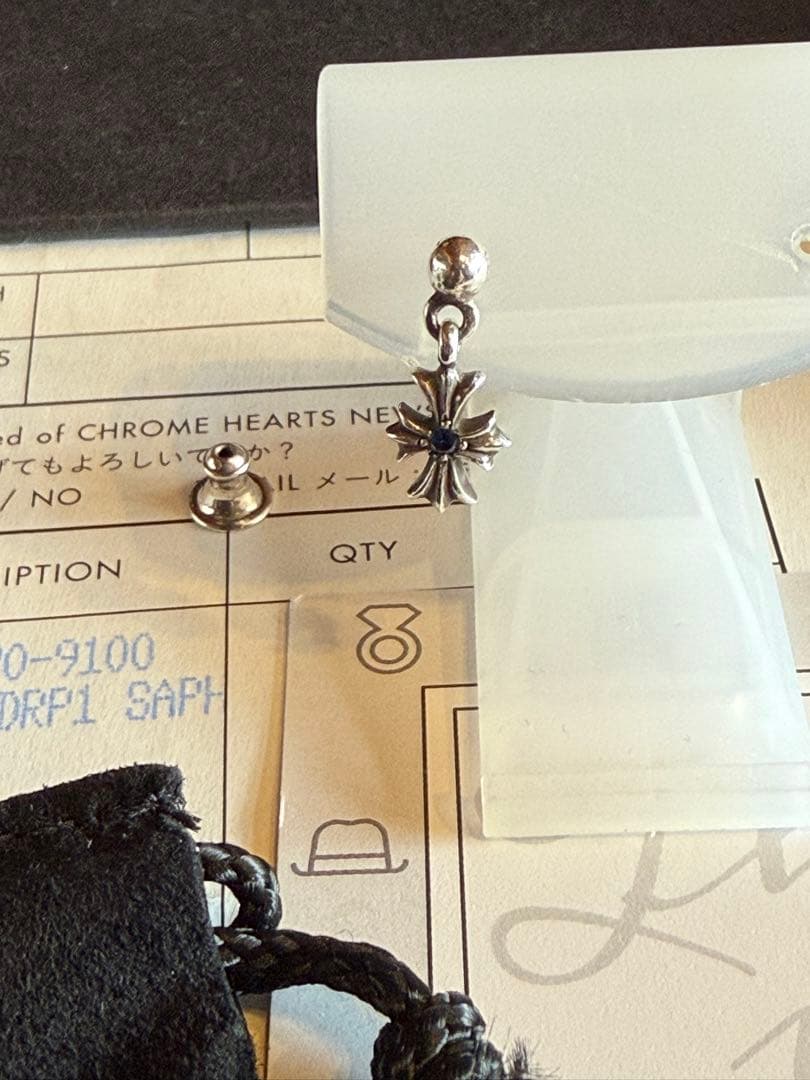 クロムハーツタイニースタックCHクロスドロップピアス サファイヤ あんしん鑑定済 楽天市場】クロムハーツ【CHROMEHEARTS】スタックCHクロス ドロップ