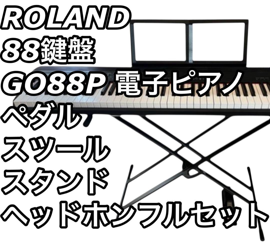 【未使用級】 Roland GO:PIANO 電子ピアノ 88鍵盤 GO-88P Roland GO-88P | 88鍵盤キーボードで最も軽い！電池駆動も可！持ち運び
