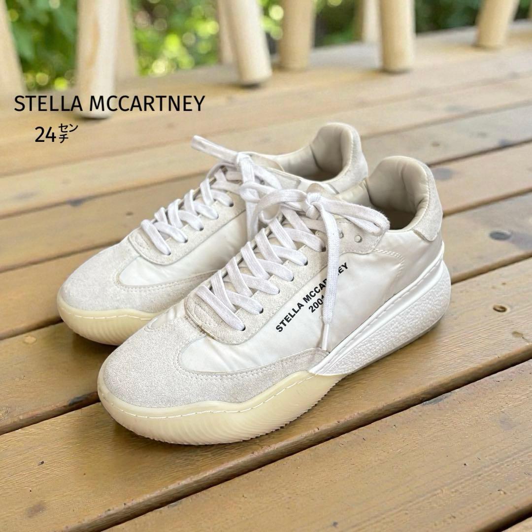 ステラマッカートニー スニーカー （24㌢） 厚底 2001 ホワイト - メルカリ