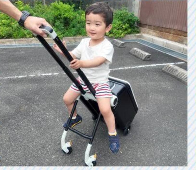 中古訳あり】子供が乗れるキャリーケース キッズトラベルNEO ブラック