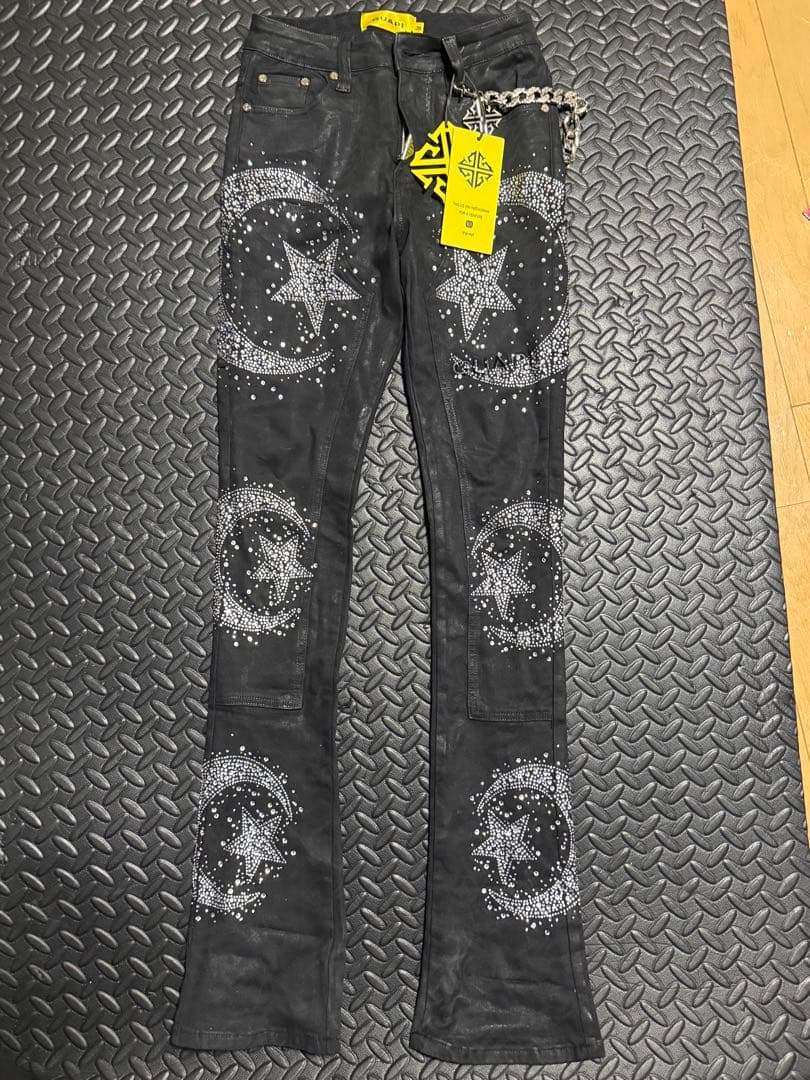 パンツ GUAPI CALLIGRAPHY DENIM GUAPI DENIM PANT デニムパンツ (GUAPI/デニム・ジーパン) CALLIGRAPHY