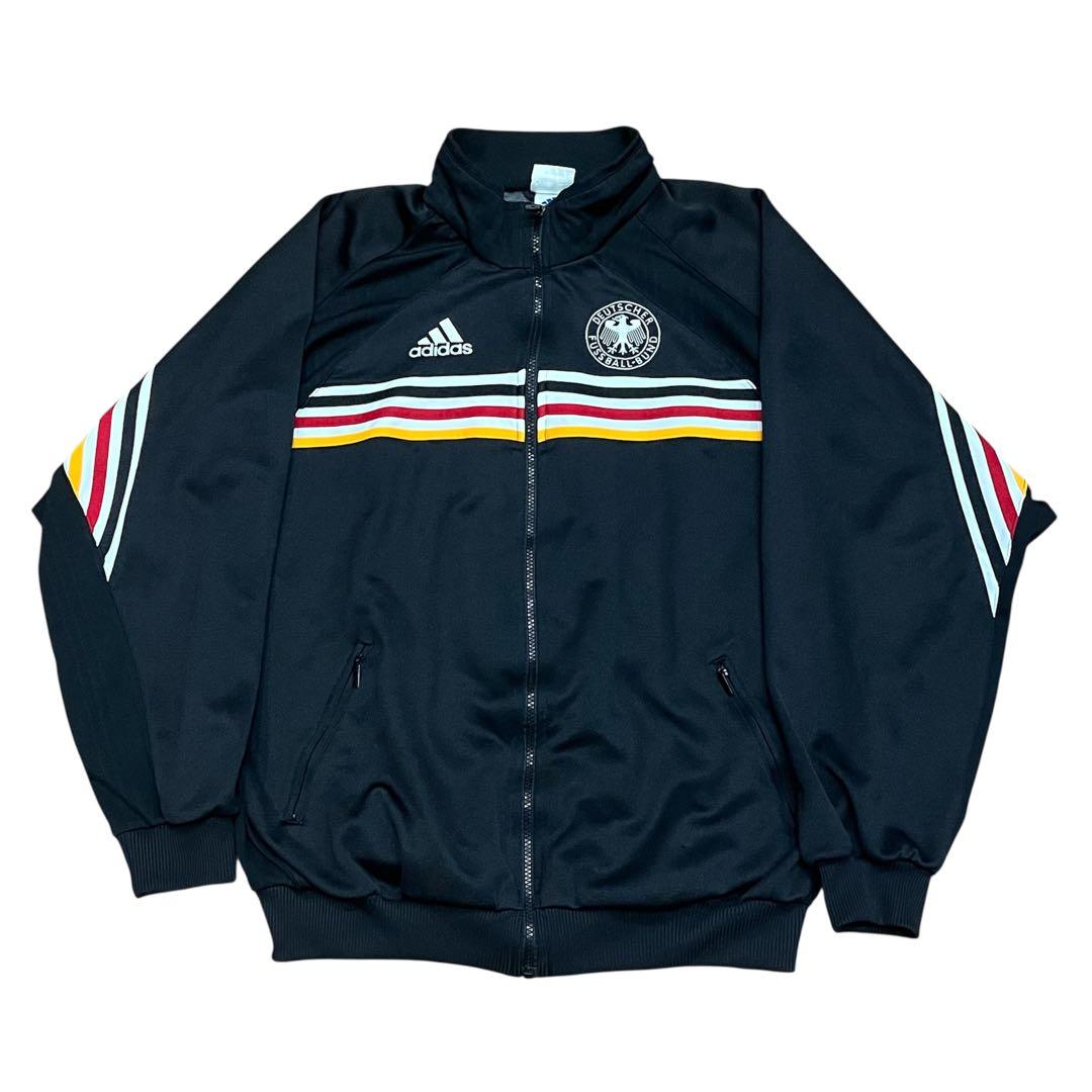 90s adidas アディダス　ドイツチーム　トラックジャケット　サイズXL 90s adidas Track Jacket 紺 XL アディダス トラックジャケット