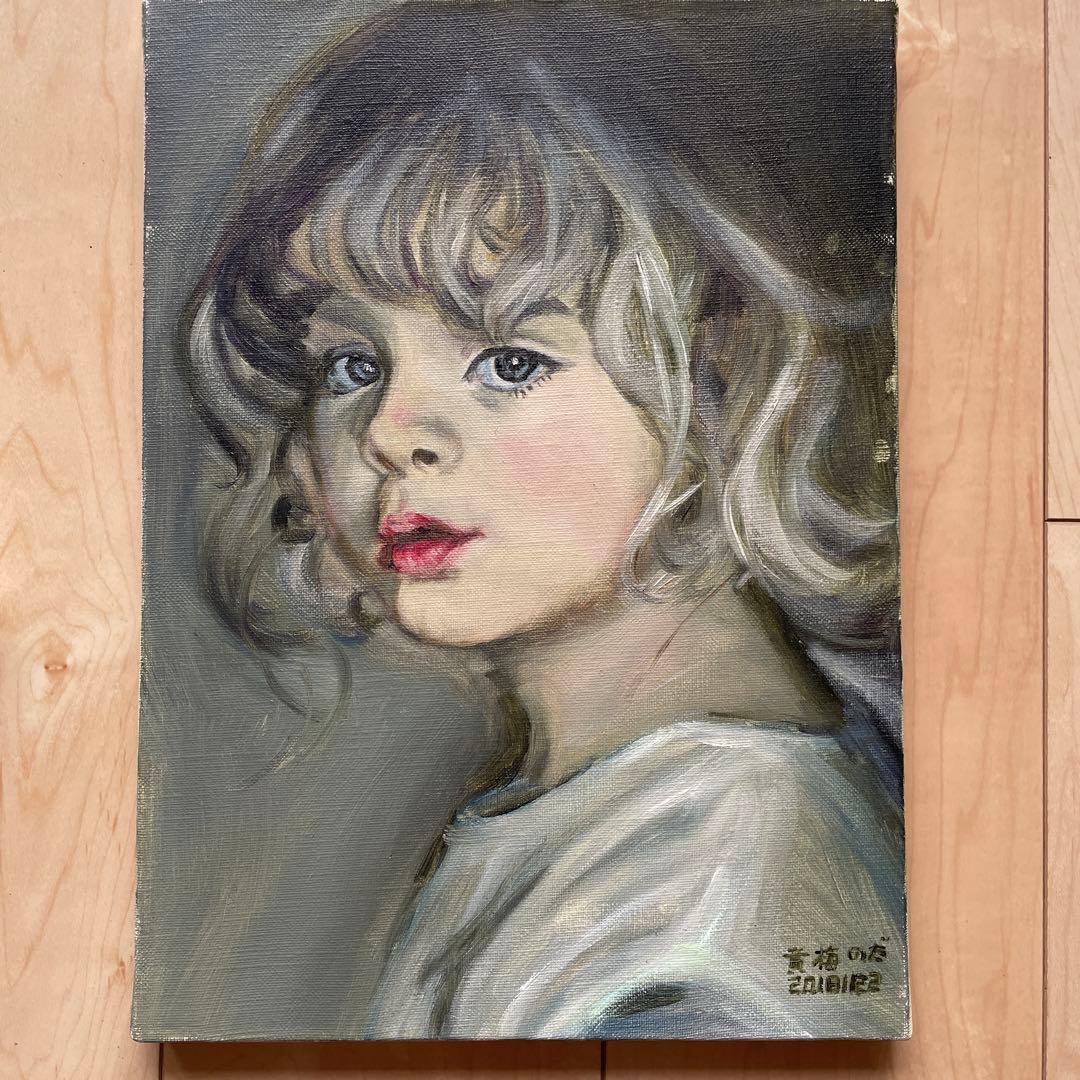 少女の肖像 油彩画 F4サイズ 2018年制作 少女の肖像 油彩画 F4サイズ 2018年制作 少女の肖像 油彩画 F4