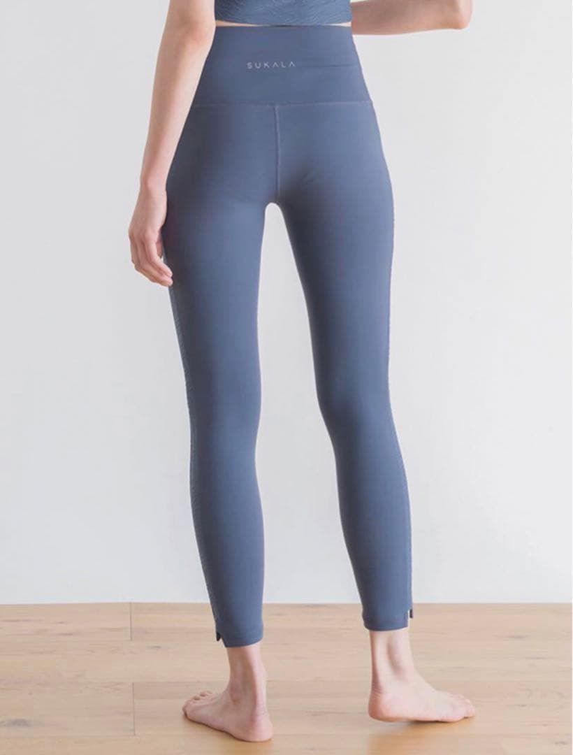 LAVA】【SUKALA】ecoジャガードレギンス Sサイズ スモークブルー