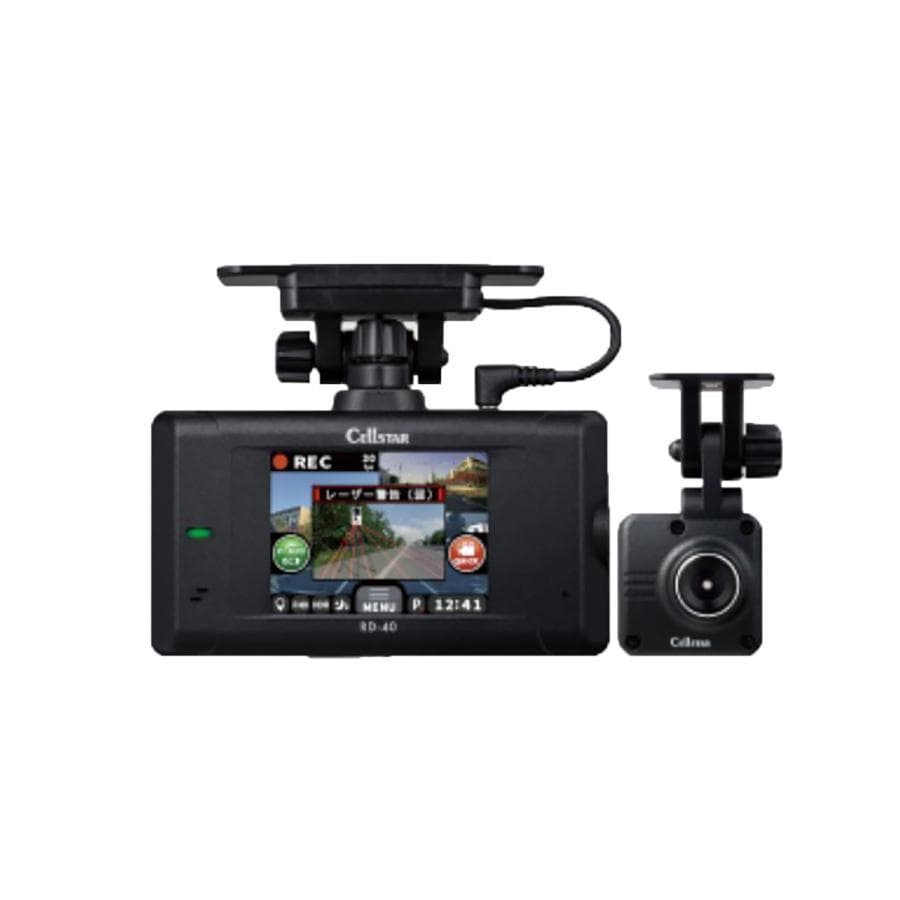 新品 セルスター ドライブレコーダー セーフティーレーダー RD-40 CELLSTAR 前後2カメラドライブレコーダー+セーフティーレーダー RD-40