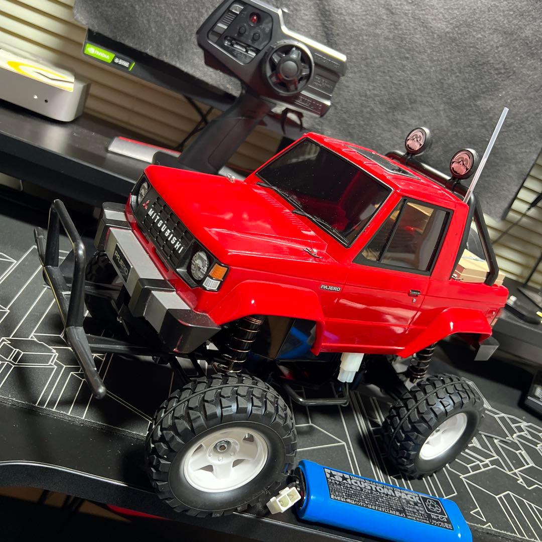 ※けんた　タミヤ　1/10 RC三菱パジェロ ファインスペックセット タミヤ RC特別企画商品 1/10RC 三菱パジェロ メタルトップワイド | タミヤ